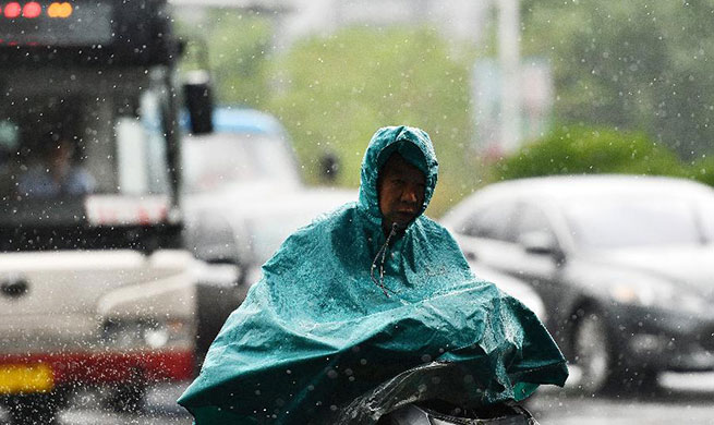 Rainfall hits China's Tianjin