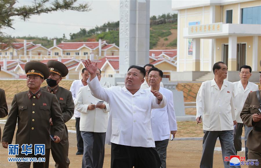 （国际）金正恩再度视察黄海北道灾后重建工地