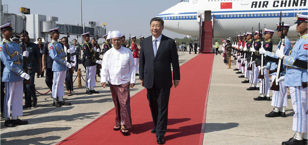 高清大图｜习主席新年首访 缅甸最高规格迎接！